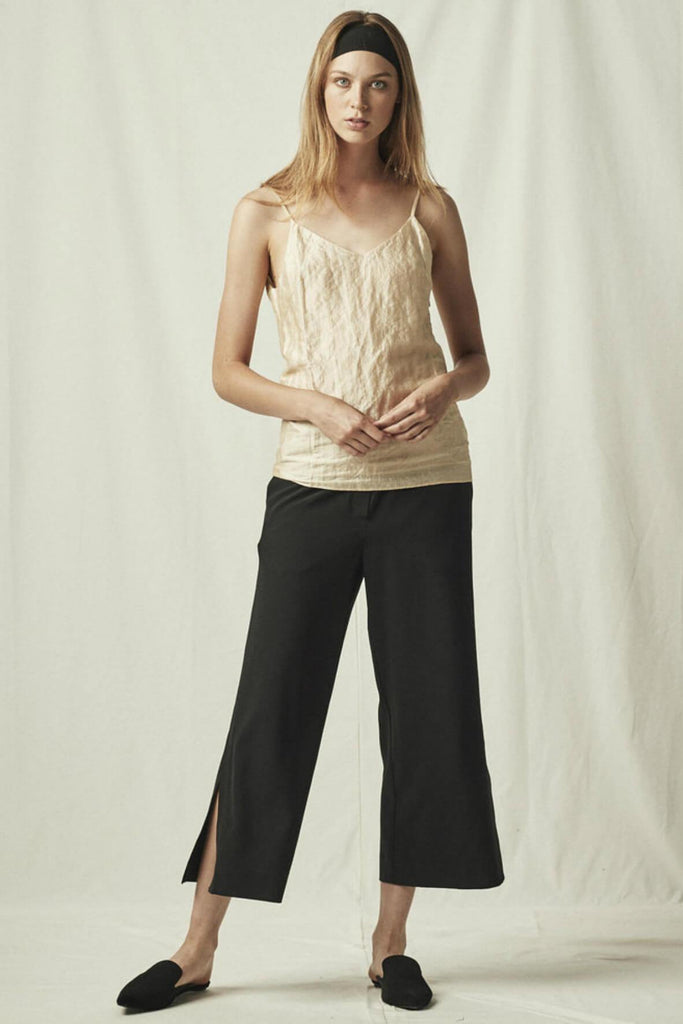 Elastic Waist Cropped Trousers - Second Edit