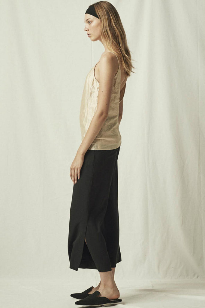 Elastic Waist Cropped Trousers - Second Edit
