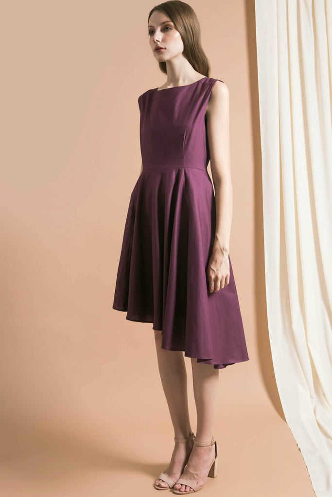 Shop preloved and authentic Asymmetric Hem Midi Dress Clothing by Mi.re from Second Edit in {{ shop.address.country }}