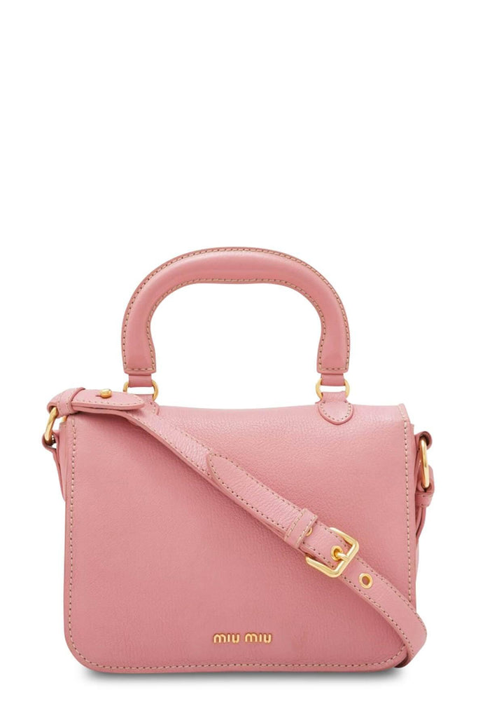 Grained Leather Satchel Pink - Second Edit