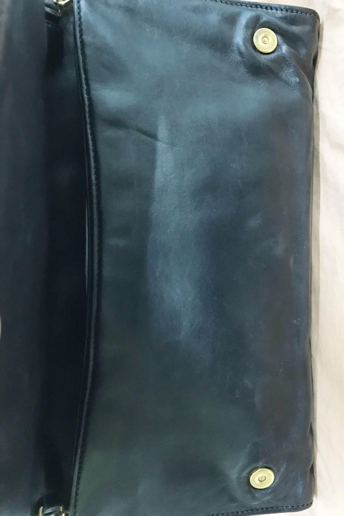 Matelasse Wallet Black with Detachable Strap - Second Edit