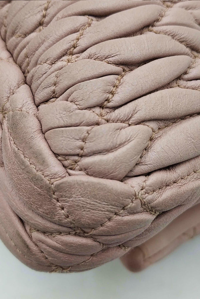 Nappa Crystal Shoulder Bag Dusty Pink - Second Edit