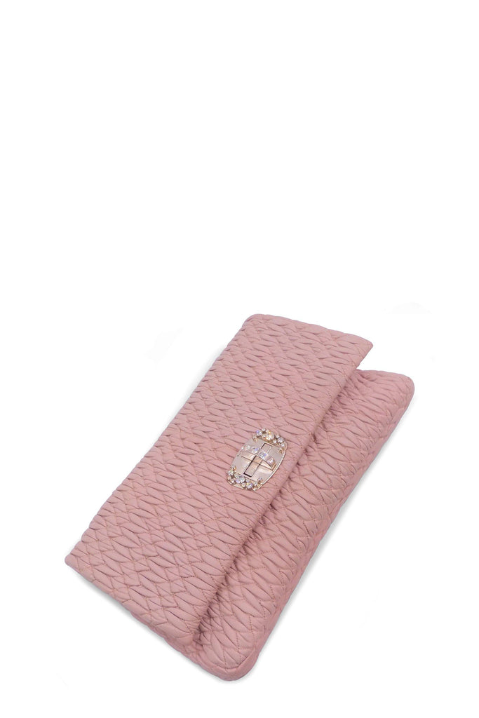 Nappa Crystal Shoulder Bag Dusty Pink - Second Edit