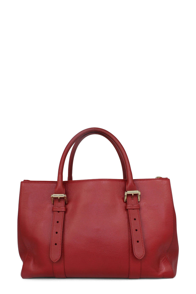 Shop preloved and authentic Bayswater Double Zip Tote Red Bags by Mulberry from Second Edit in {{ shop.address.country }}