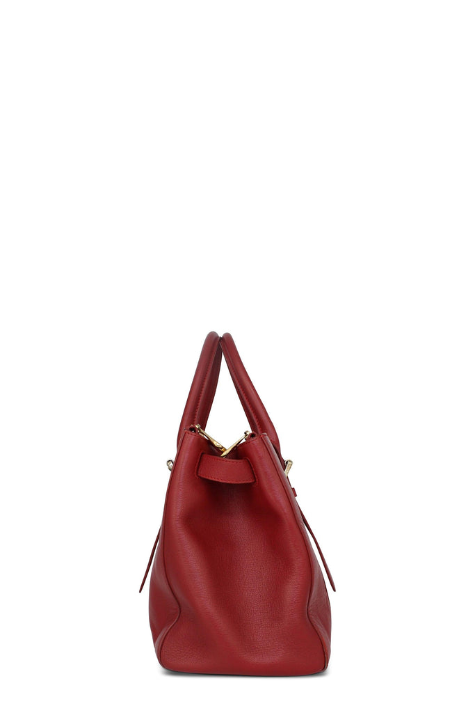 Shop preloved and authentic Bayswater Double Zip Tote Red Bags by Mulberry from Second Edit in {{ shop.address.country }}