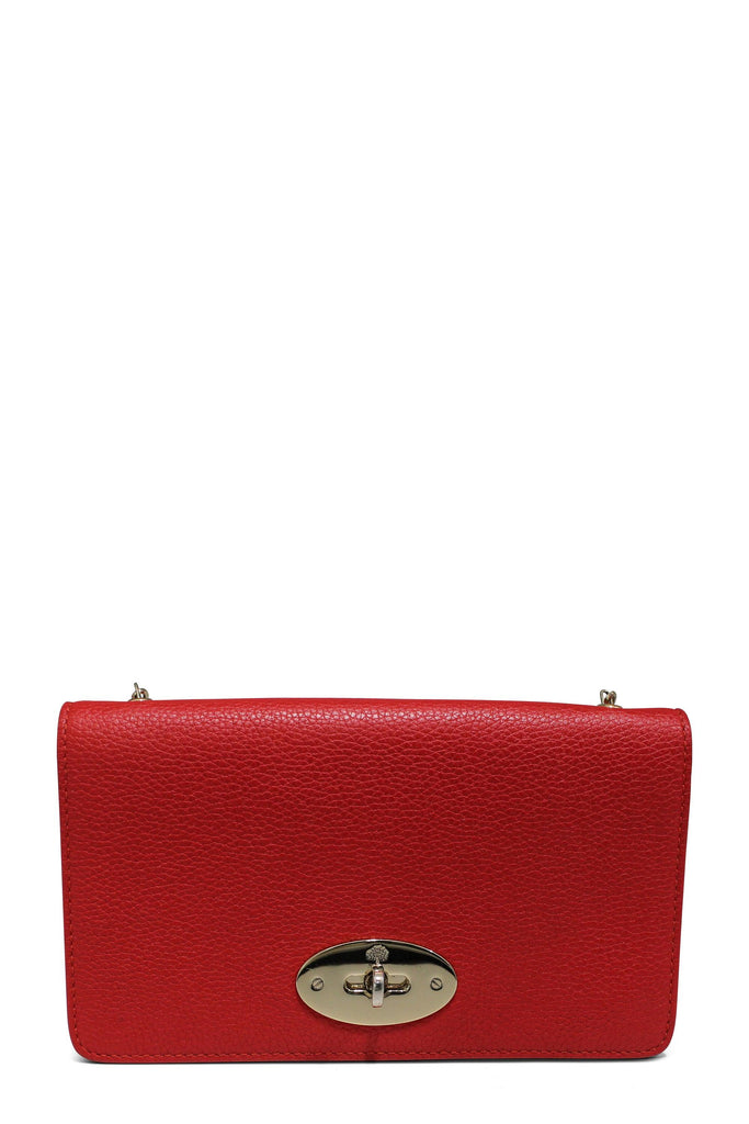 Mulberry Compact Zip Around Purse Wallet In Poppy Red Classic Small Grain  SOLD
