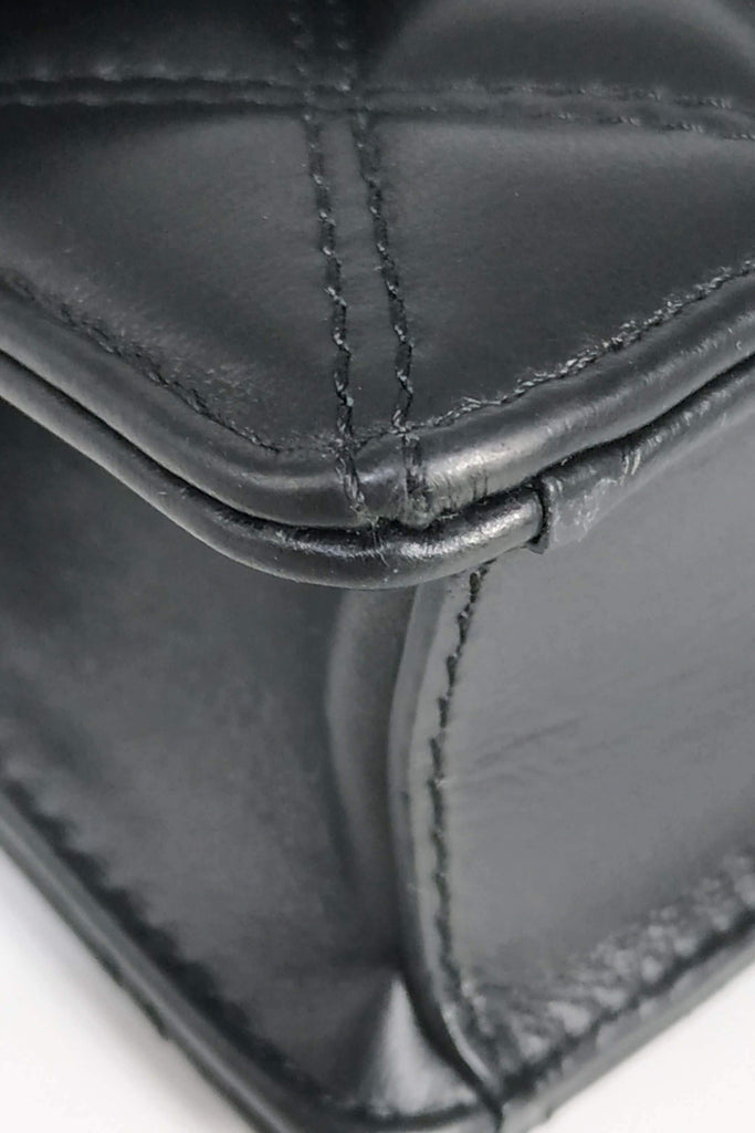 Quilted Darley Small Clutch Shoulder Bag Black - Second Edit