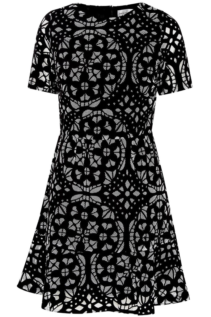 Printed Dress Black Motif - Second Edit