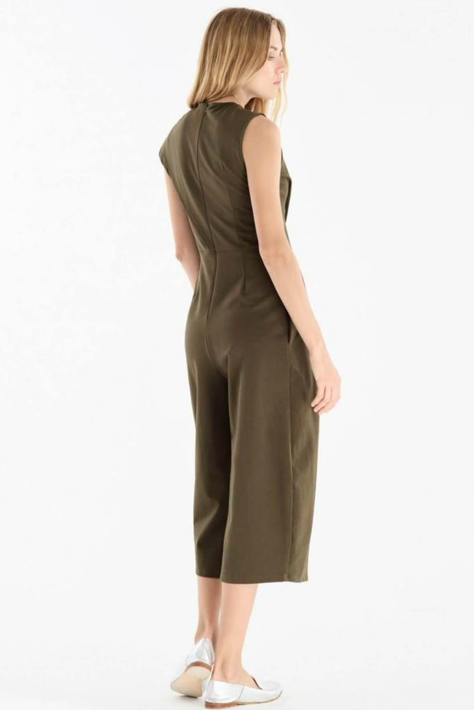 Cropped Jumpsuit with Front Pleat Detail - Second Edit