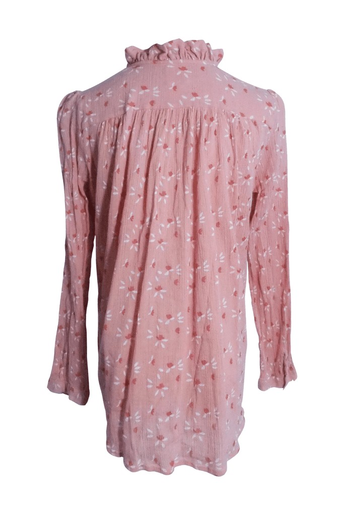 Pink Printed Long Sleeve Blouse - Second Edit