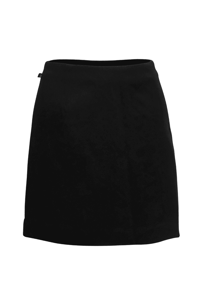 Mini Black Skirt With Slits - Second Edit
