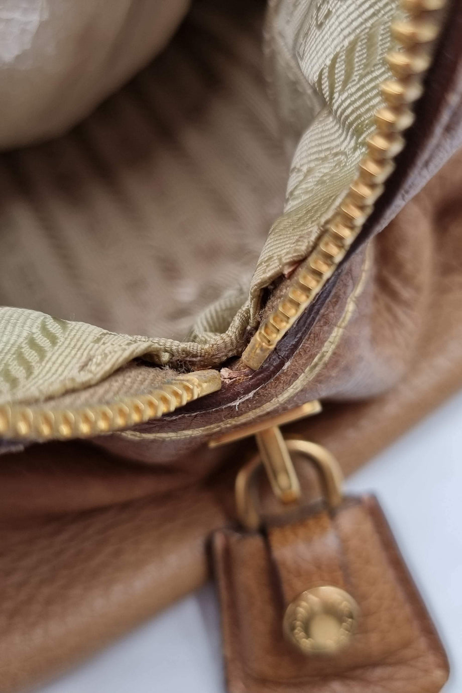 Prada Cervo Antik Bowler Bag