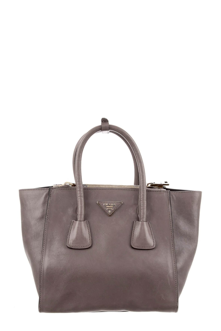 Buy Authentic Preloved Prada Small Glace Calf Twin Tote Tan Bags from Second Edit by Style Theory