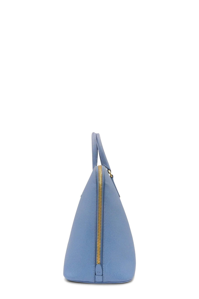 Large Saffiano Lux Promenade Bag Pastel Blue - Second Edit