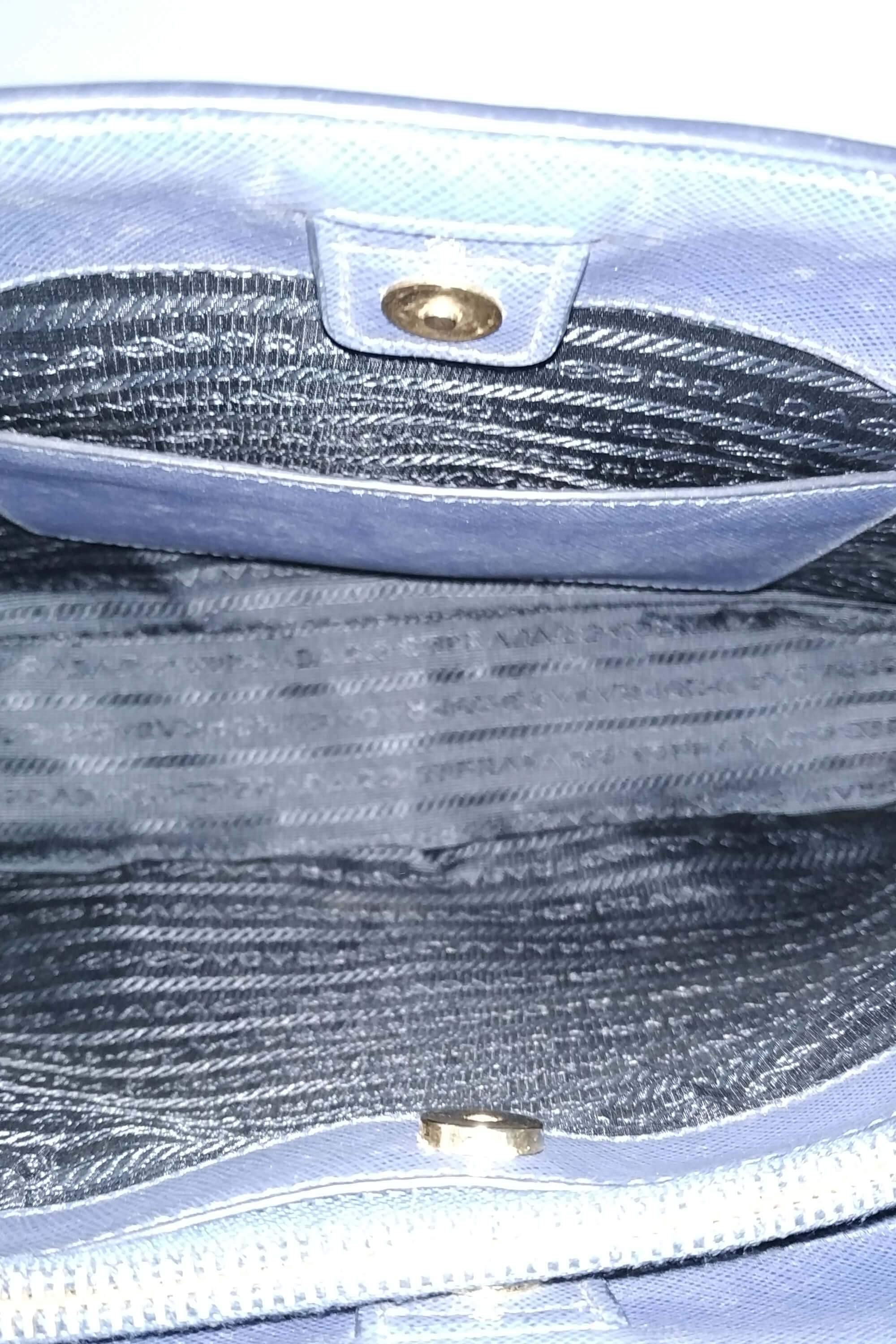 Prada - saffiano lux bluette Handbag - Catawiki