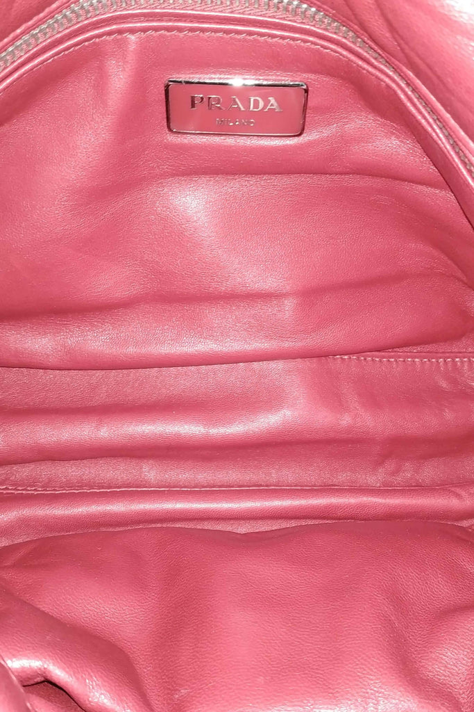 Nappa Bomber Flap Bag Cherry - Second Edit