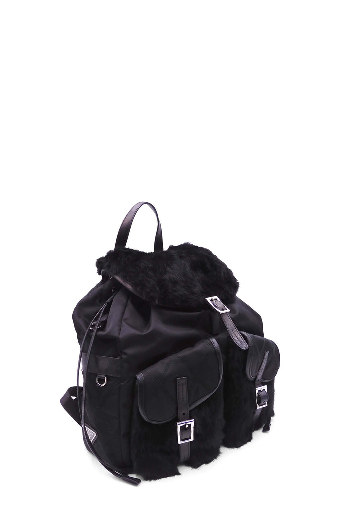 Nylon Fur Backpack Nero - Second Edit