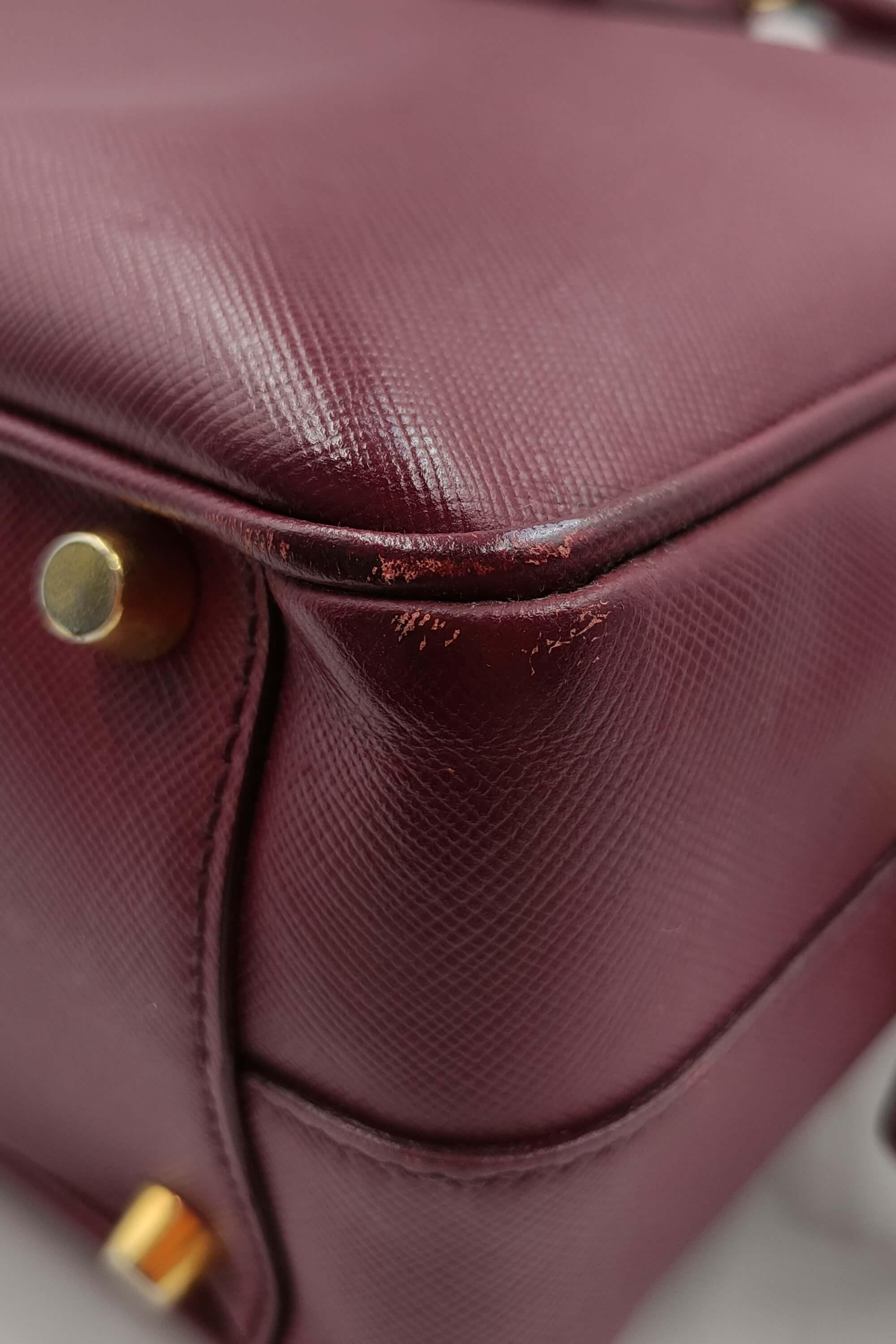 Prada Saffiano Bauletto Handbag (SHG-29231) – LuxeDH