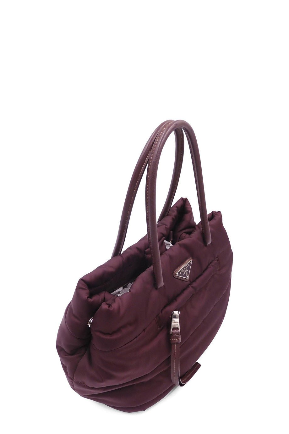 Tessuto Bomber 2 Way Tote Burgundy