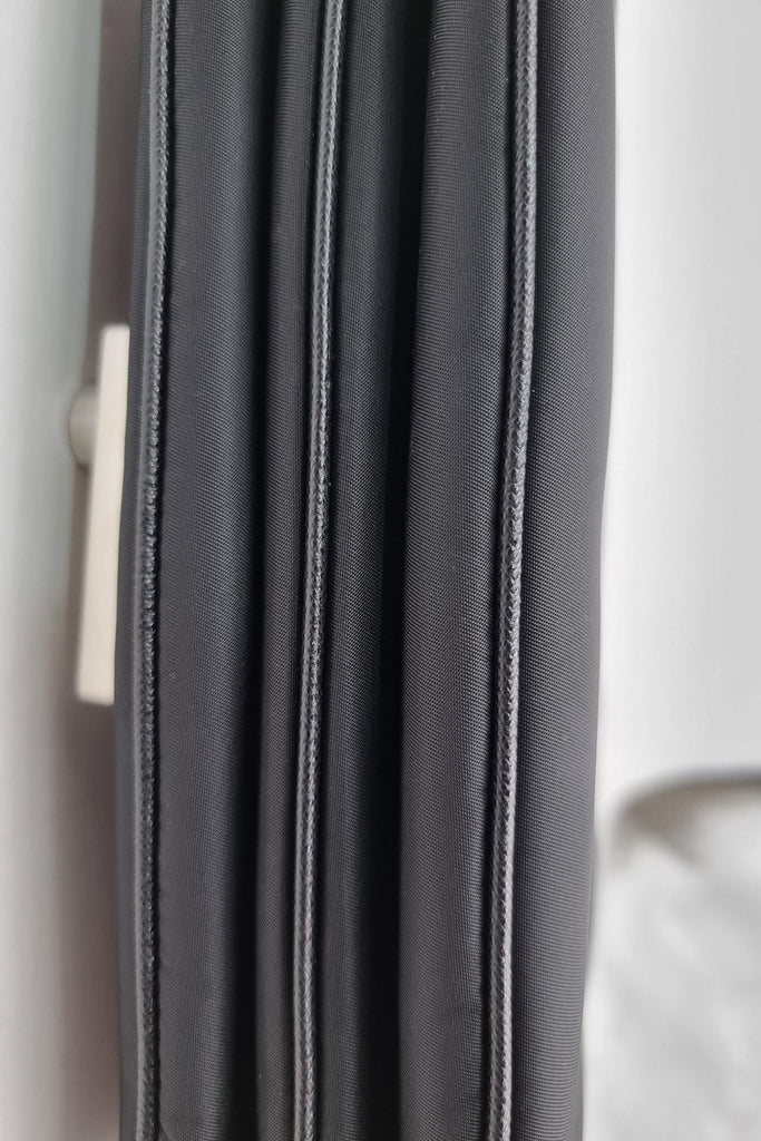Tessuto Saffiano Push Lock Shoulder Bag Black - Second Edit
