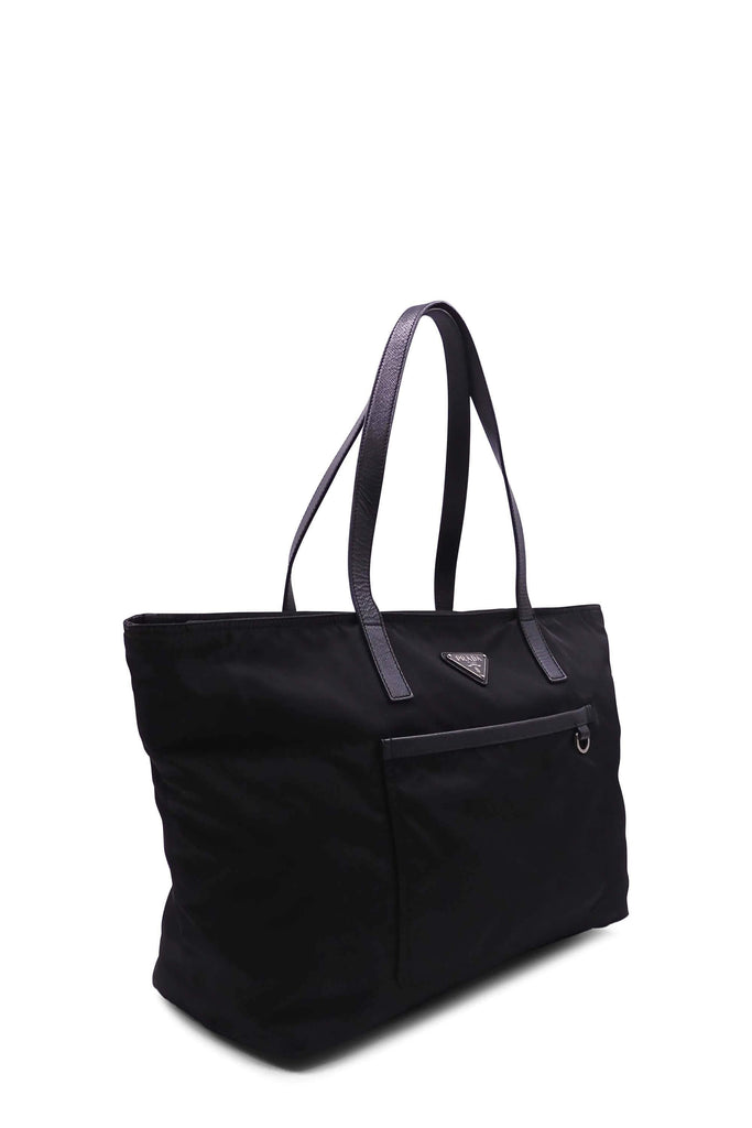 Vela Tote with Front Pocket Nero - Second Edit