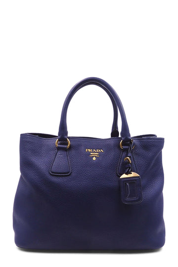 Prada - Double Bag Large Saffiano Cuir Inchiostro