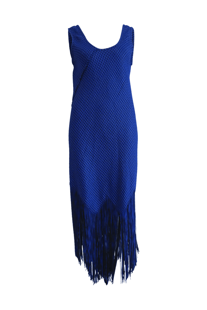 Full Weave Dress With Fringe - Second Edit
