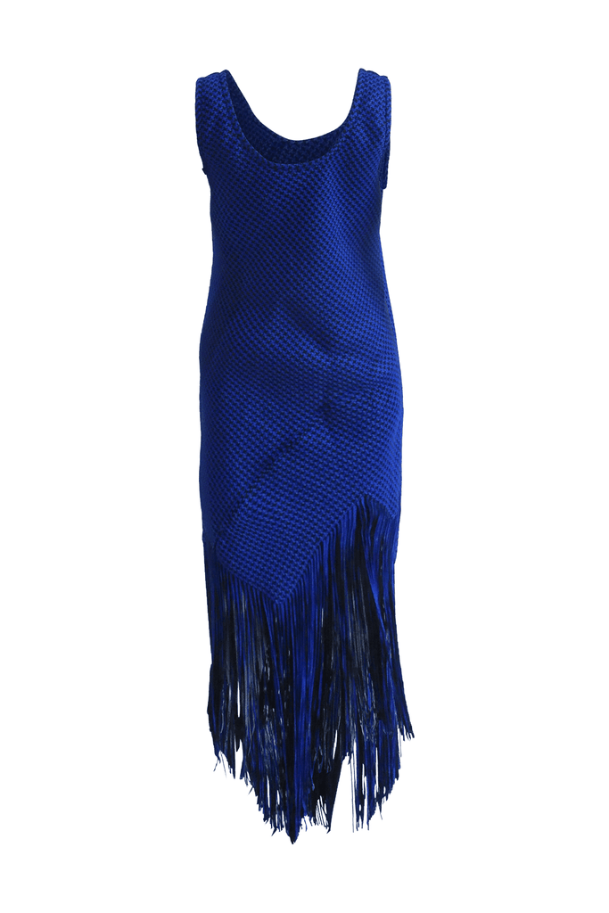 Full Weave Dress With Fringe - Second Edit