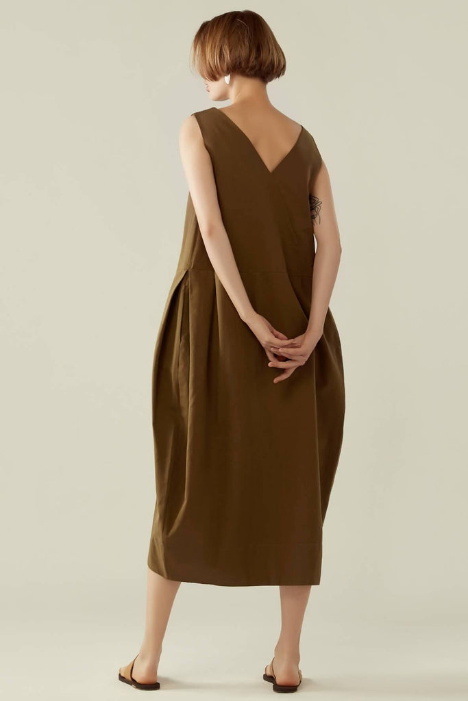 Cocoon dress with back detail - Second Edit