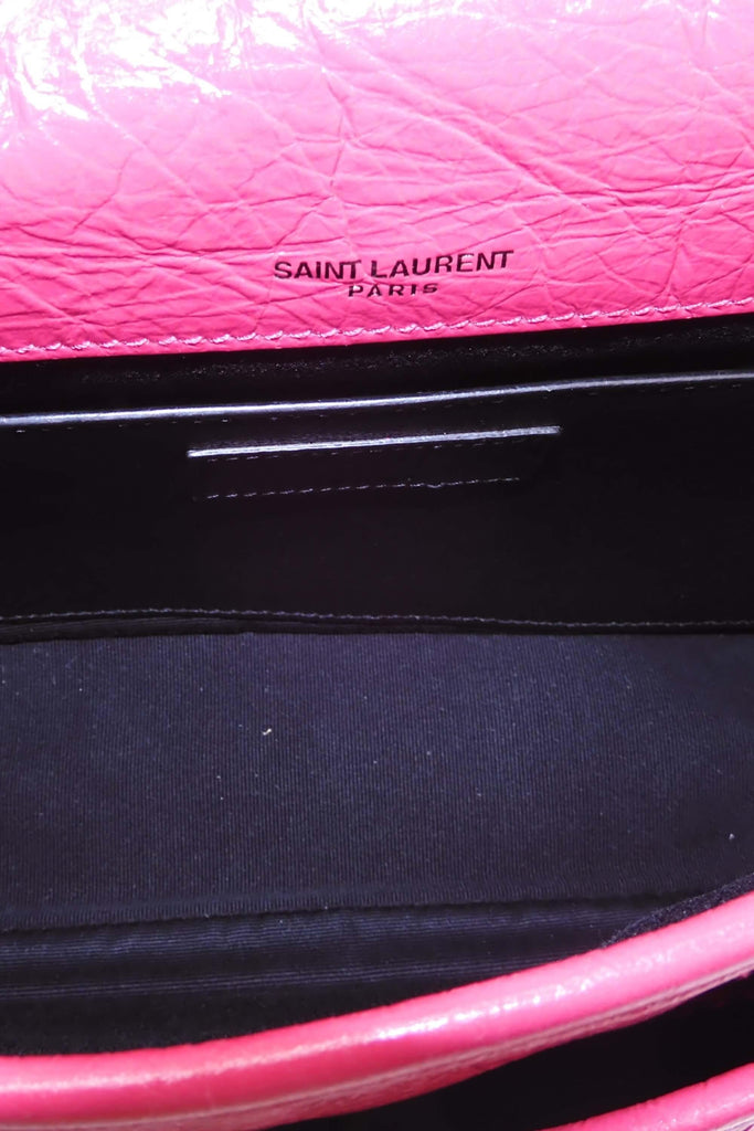 Shop preloved and authentic Baby Niki Crinkle Fuchsia Bags by Saint Laurent from Second Edit in {{ shop.address.country }}