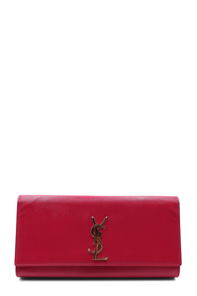 Saint Laurent Fuchsia Calfskin Leather Classic Medium Y Cabas Bag