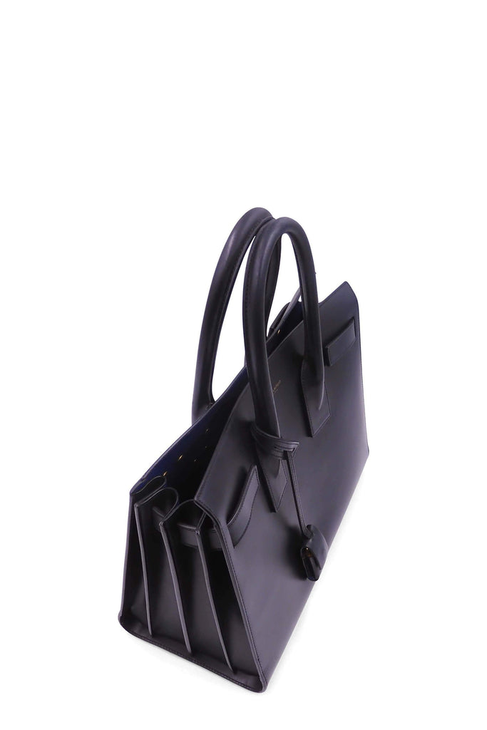 Classic Small Sac De Jour Black Blue in Smooth Leather - Second Edit