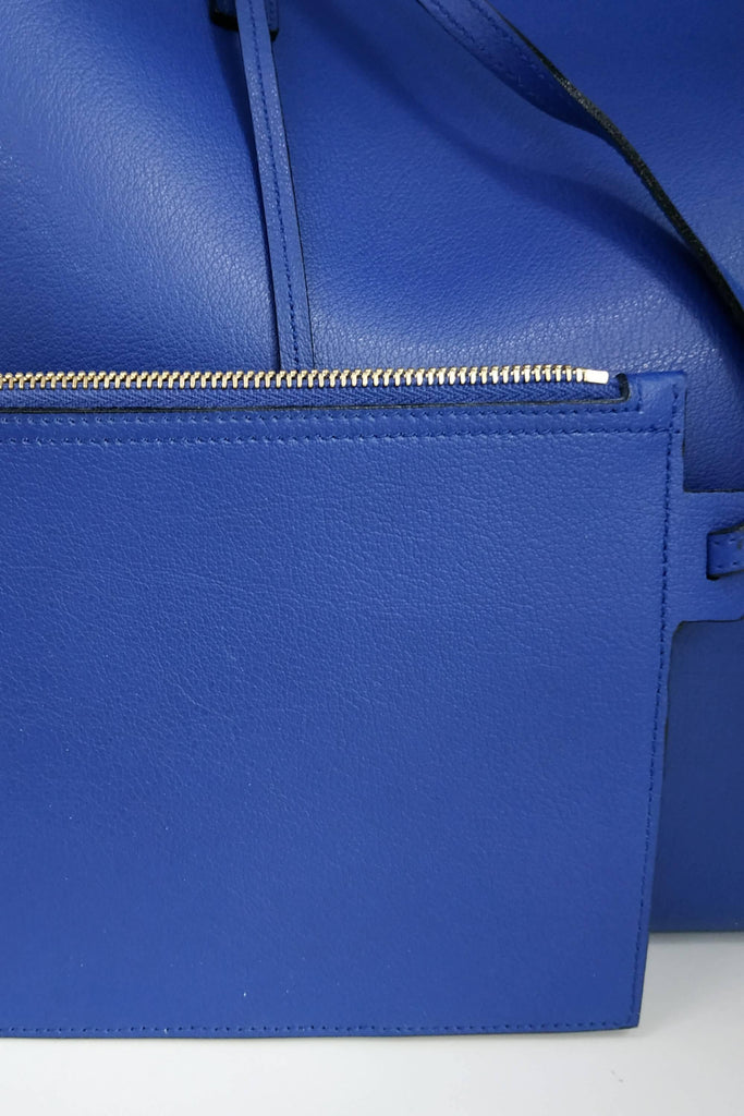 Saint Laurent E/W Shopping Tote Blue - Style Theory Shop