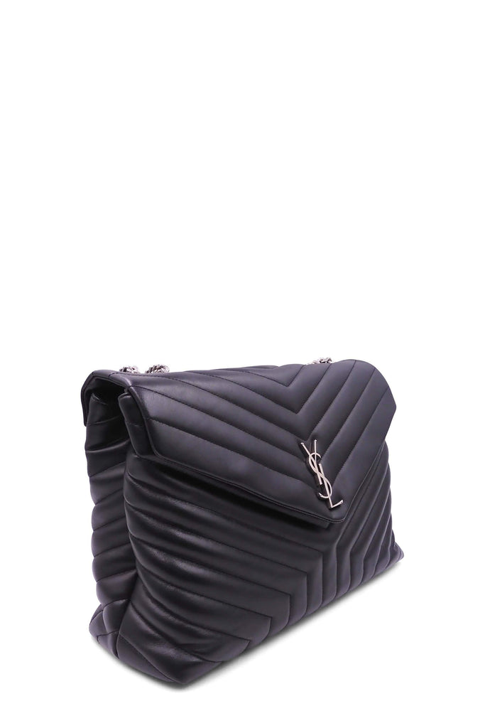 Loulou Large Bag Black with Silver Hardware - Second Edit