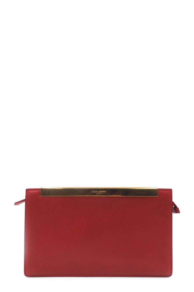 Saint Laurent Lutetia Clutch Red - Style Theory Shop