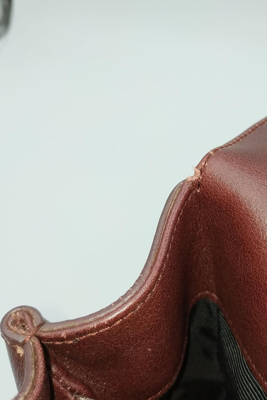 Maroon leather sale bag