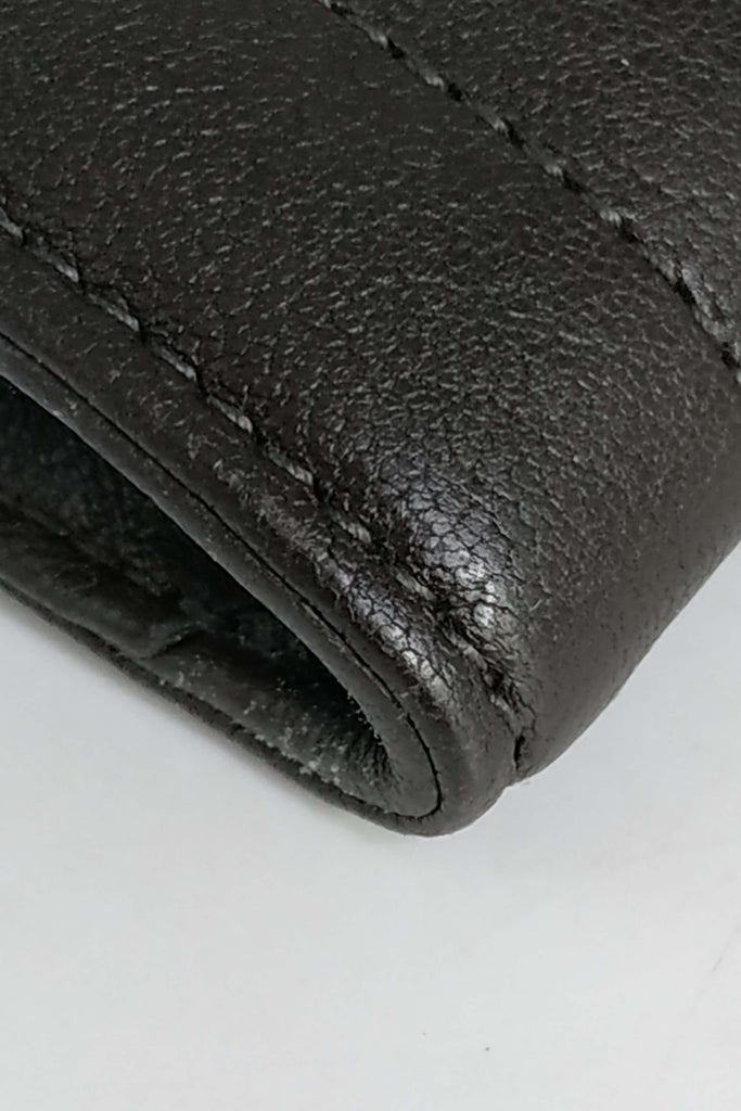 YSL Compact Wallet Dark Brown - Second Edit