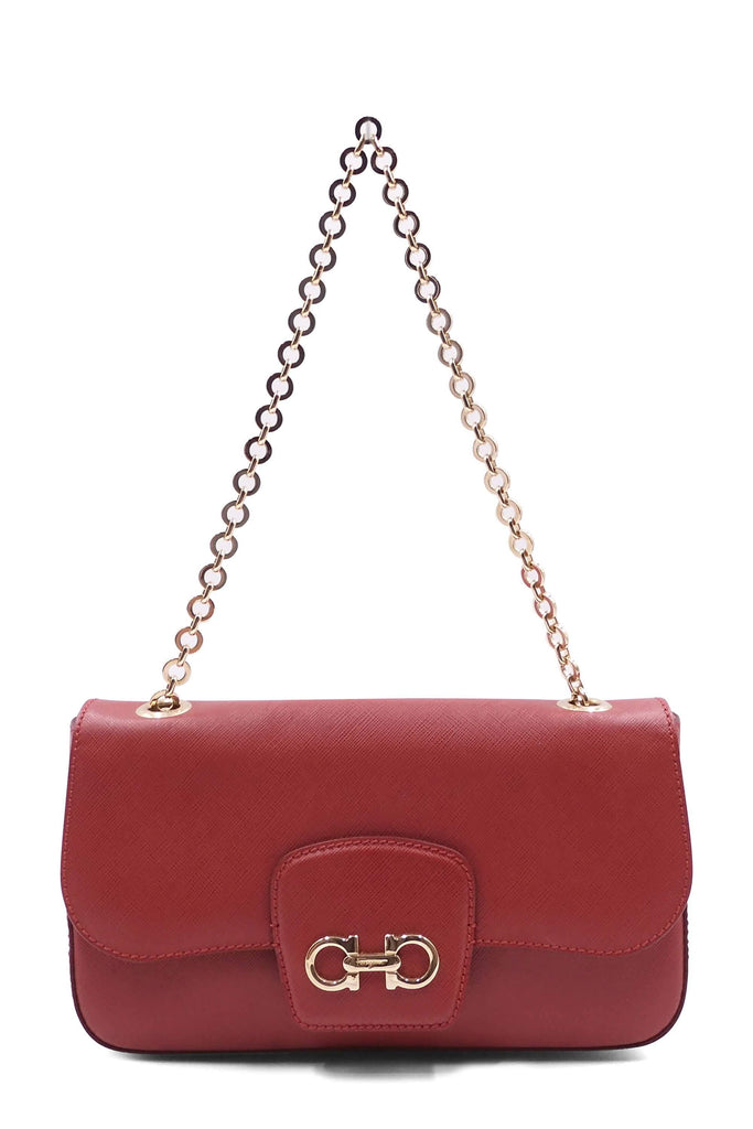Rory Chain Shoulder Bag Red - Second Edit