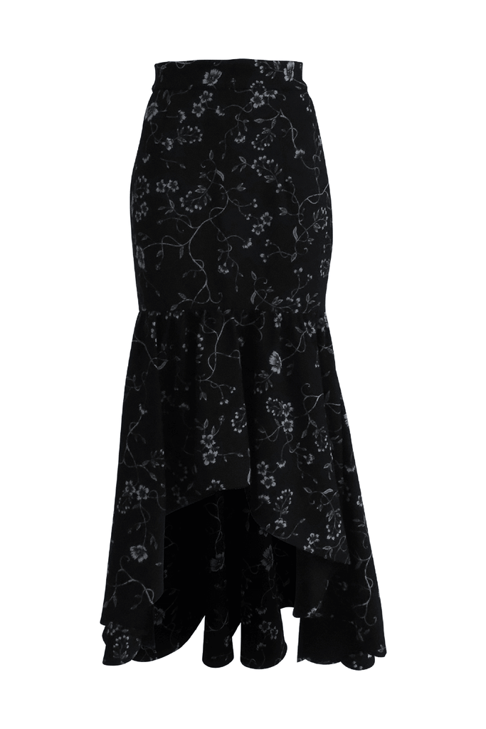 High Low Hemline Maxi Floral Skirt - Second Edit
