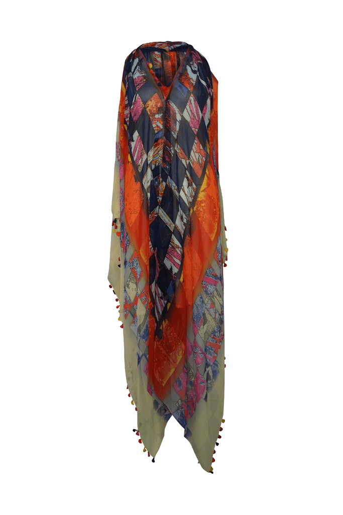Simone Irani Pom Pom Detail Kaftan Dress - Style Theory Shop