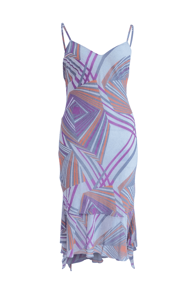 Midi Sleeve Dress with V-neckline - Second Edit