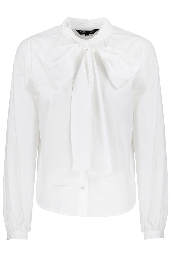 Sister Jane White as Snow Pussybow Blouse - Style Theory Shop