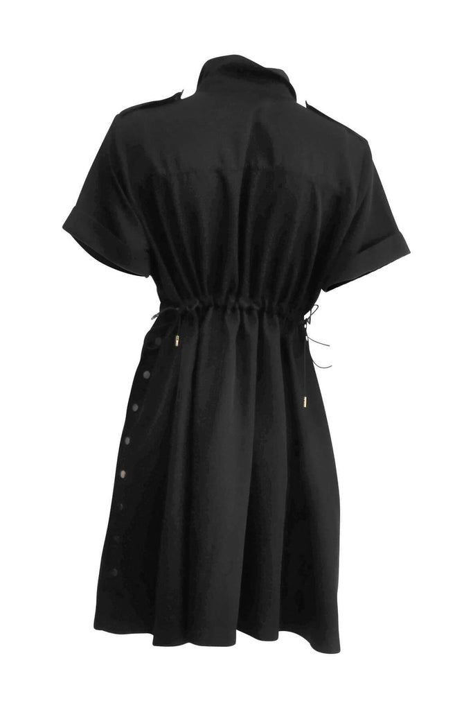 The Rush Hour Steel Buttons Front Dress - Style Theory Shop