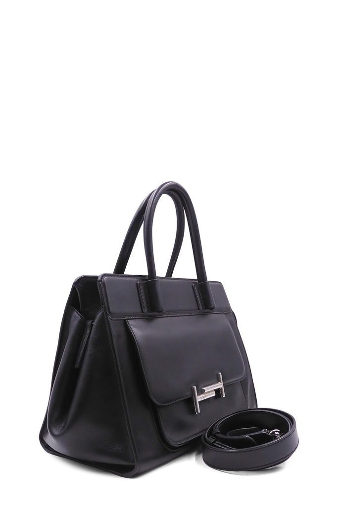 Shop preloved and authentic Amu Zip Satchel Black Bags by Tod's from Second Edit
