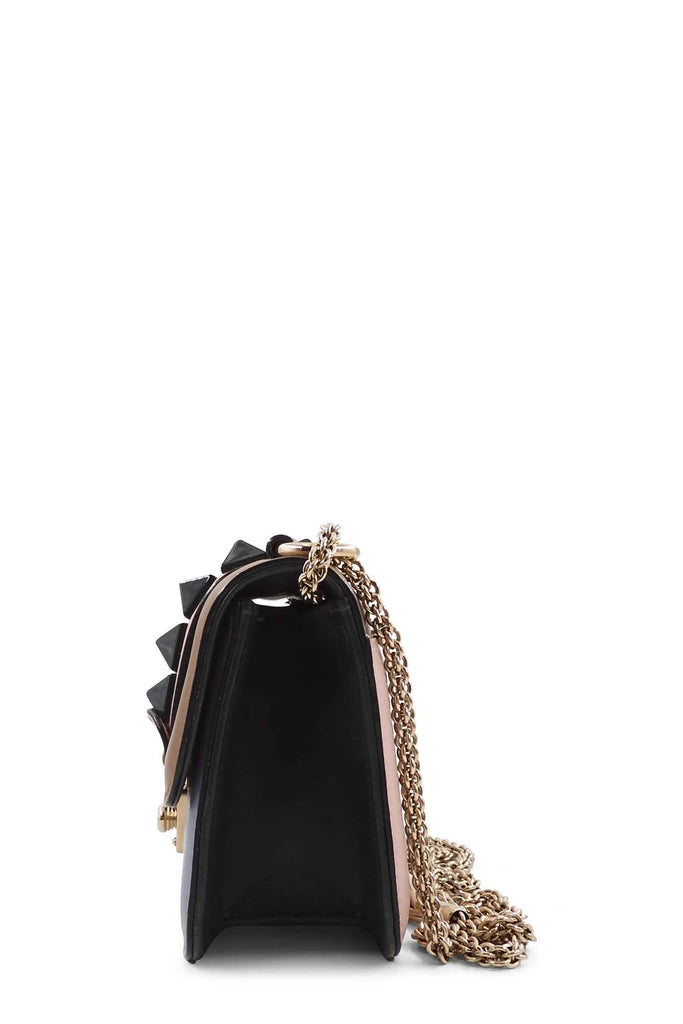 Valentino Mini Glam Rock Bag Brown Blue - Style Theory Shop
