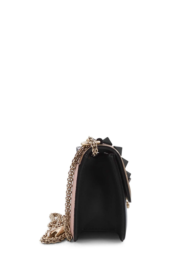 Valentino Mini Glam Rock Bag Brown Blue - Style Theory Shop