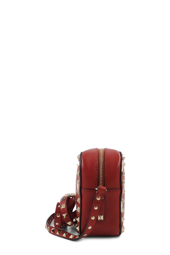 Valentino Polka Dot Rockstud Camera Bag Red - Style Theory Shop