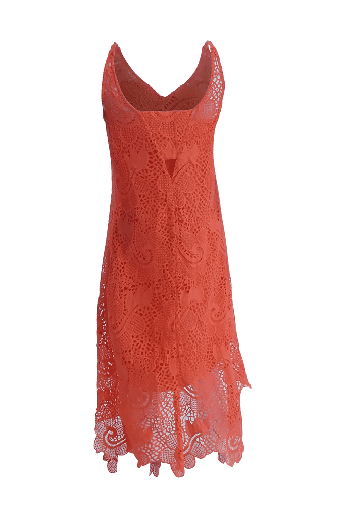 V-Neck Full Lace Dress - Second Edit