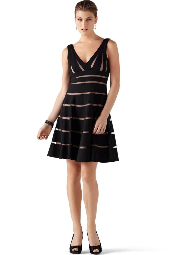 White House Shadow Stripe Party Dress - Style Theory Shop
